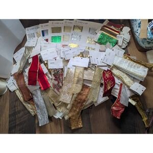 Large Lot Vtg Wingo Gift Crafts Factory Ribbon Assortment Berwick Ribbon Samples